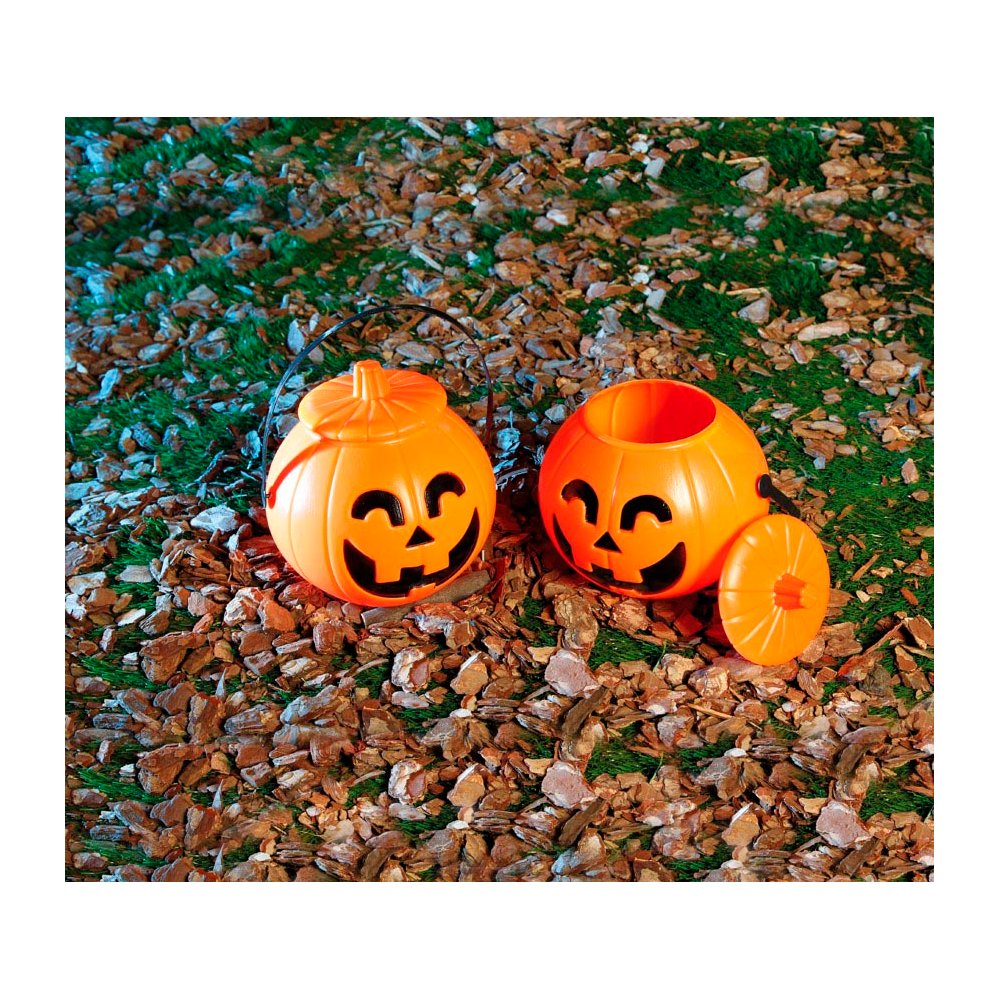 Fedeles Tök Kosár Halloweenre, 17x14 cm