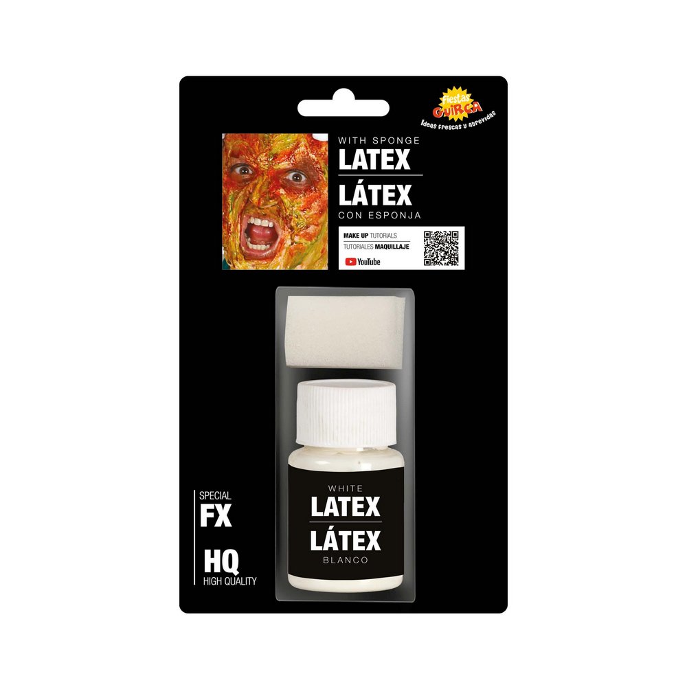 Fehér Latex Smink Szett Szivaccsal, 26g