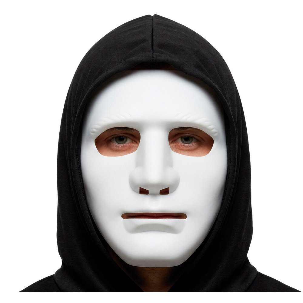 Fehér PVC Arc Maszk Felnőtteknek Halloweenre