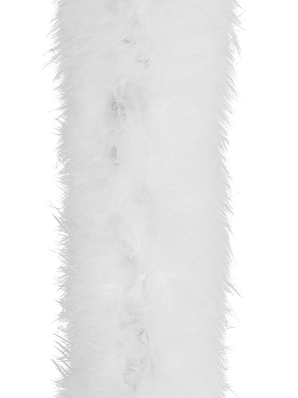 Fehér Világító Tollas Pálca - 48 cm