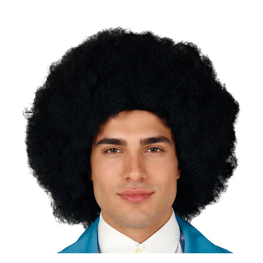 Fekete Afro Paróka Férfiaknak a 70-es Évek Tematikus Partihoz