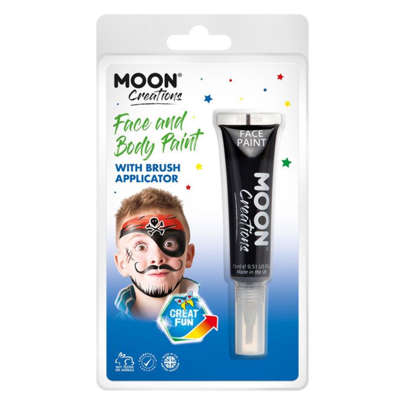 Fekete Arc- és Testfesték Csomagolásban - 15 ml