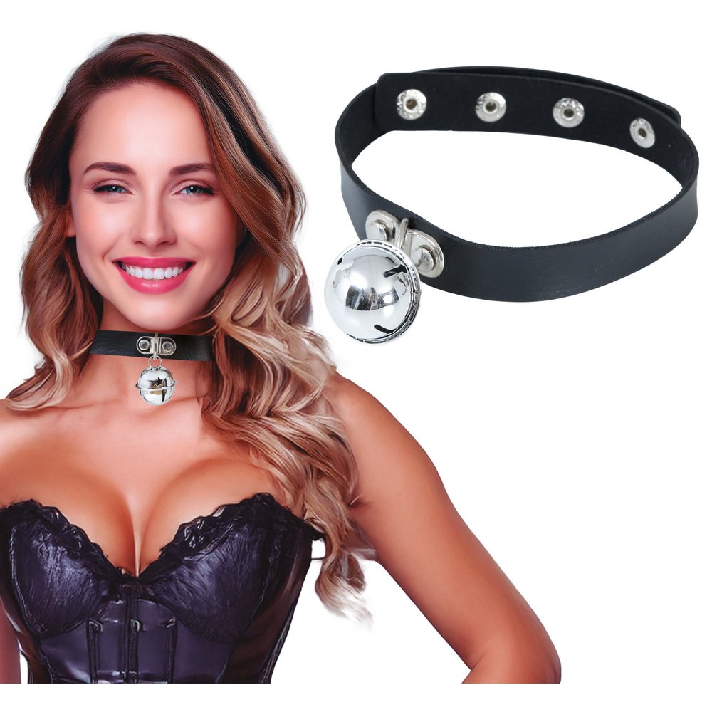 Fekete Csengős Choker Nyaklánc Nőknek Lánybúcsúra