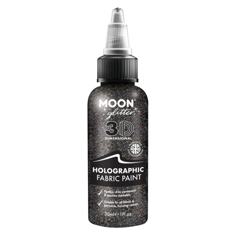 Fekete Csillámos Szövetfesték - 30 ml