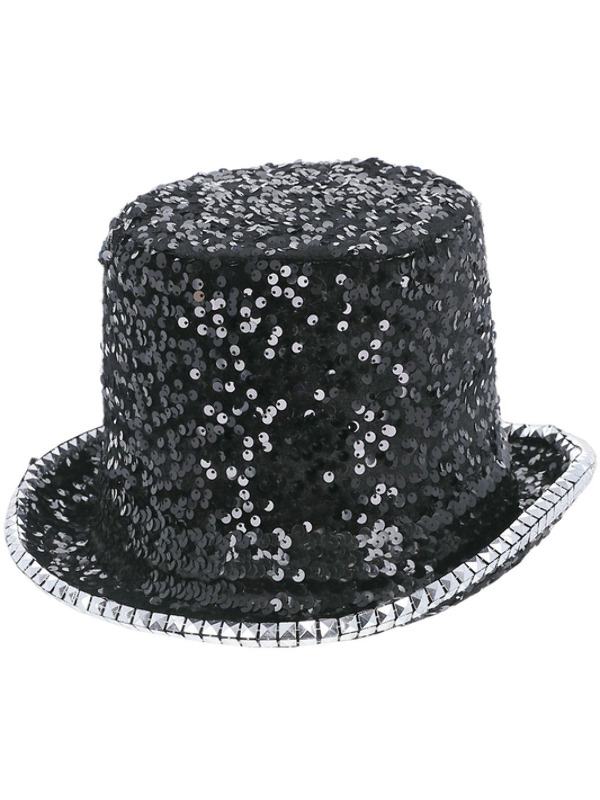 Fekete Deluxe Filc és Flitteres Cowboy Kalap
