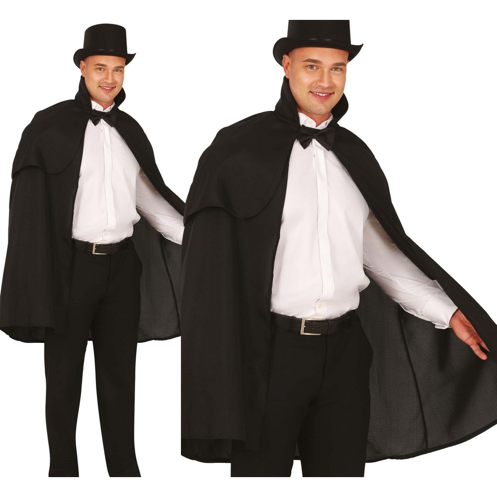 Fekete Elegáns Köpeny Felnőtteknek, 100 cm