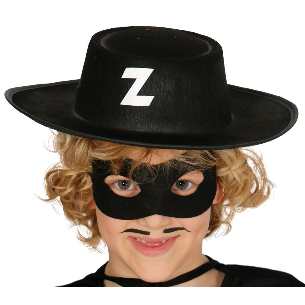 Fekete Filc Zorro Kalap Fiúknak
