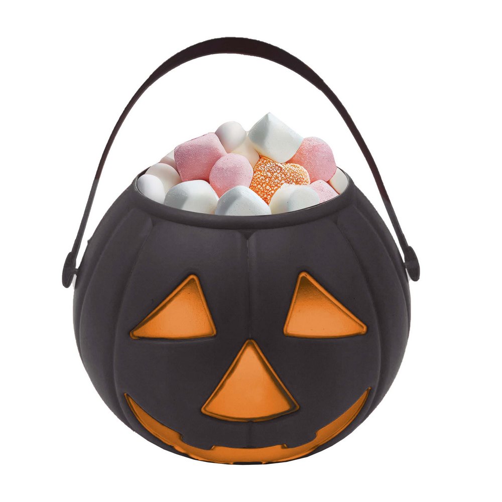 Fekete Halloween Tök Kosár,  15 cm