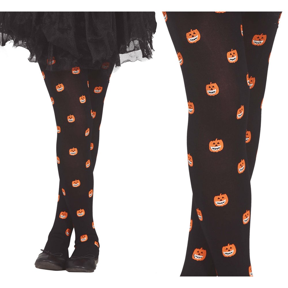 Fekete Halloween Tökös Harisnya Lányoknak