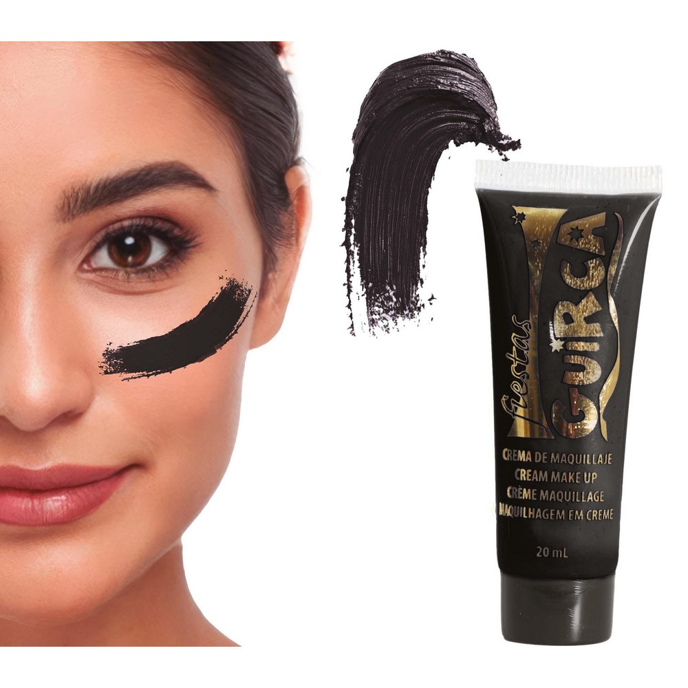 Fekete Krém Smink Halloweenre, 20 ml