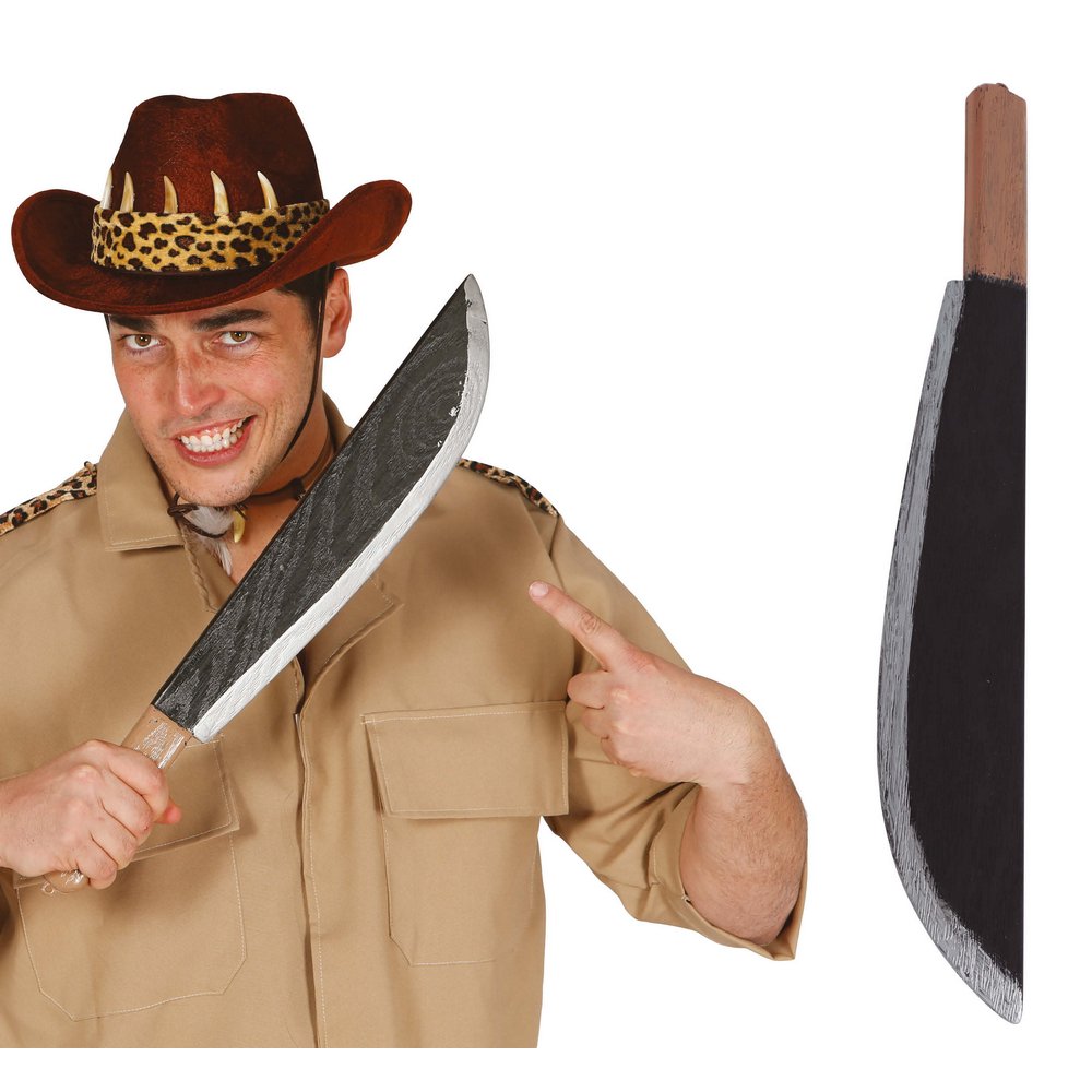 Fekete Machete Kiegészítő Halloweenre, 53 cm