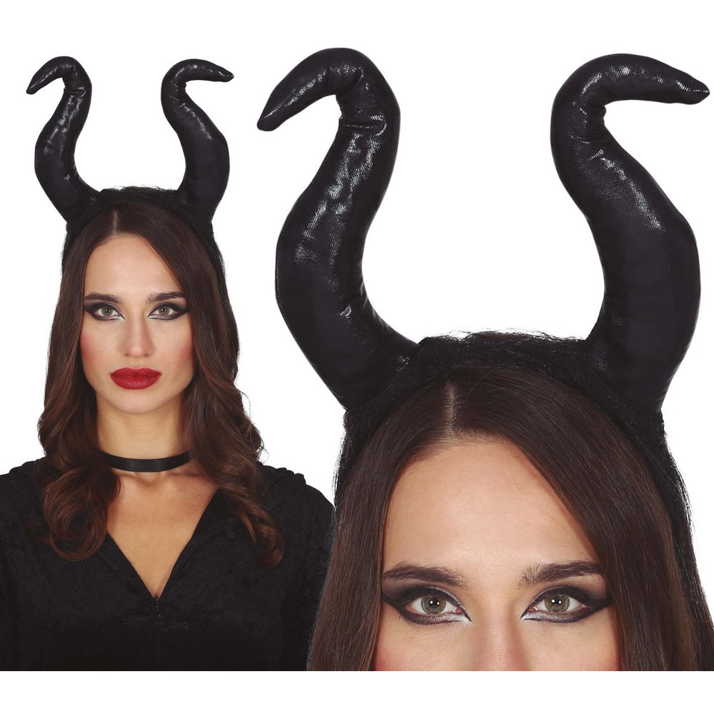 Fekete Szarvas Boszorkány Fejpánt Nőknek Halloweenre