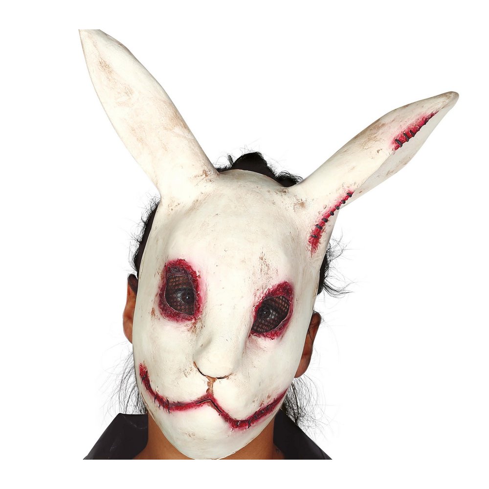 Félelmetes Latex Nyúl Maszk Halloweenre