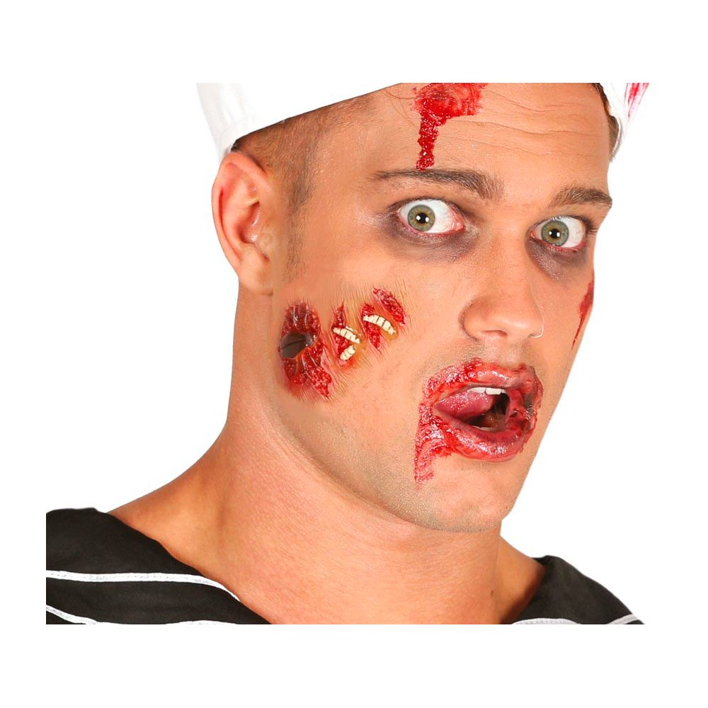 Félelmetes Latex Seb Smink Készlet Ragasztóval Halloweenre
