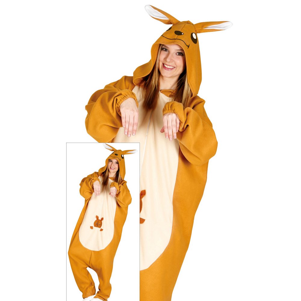 Felnőtt Unisex Kigurumimi Kenguru Jelmez