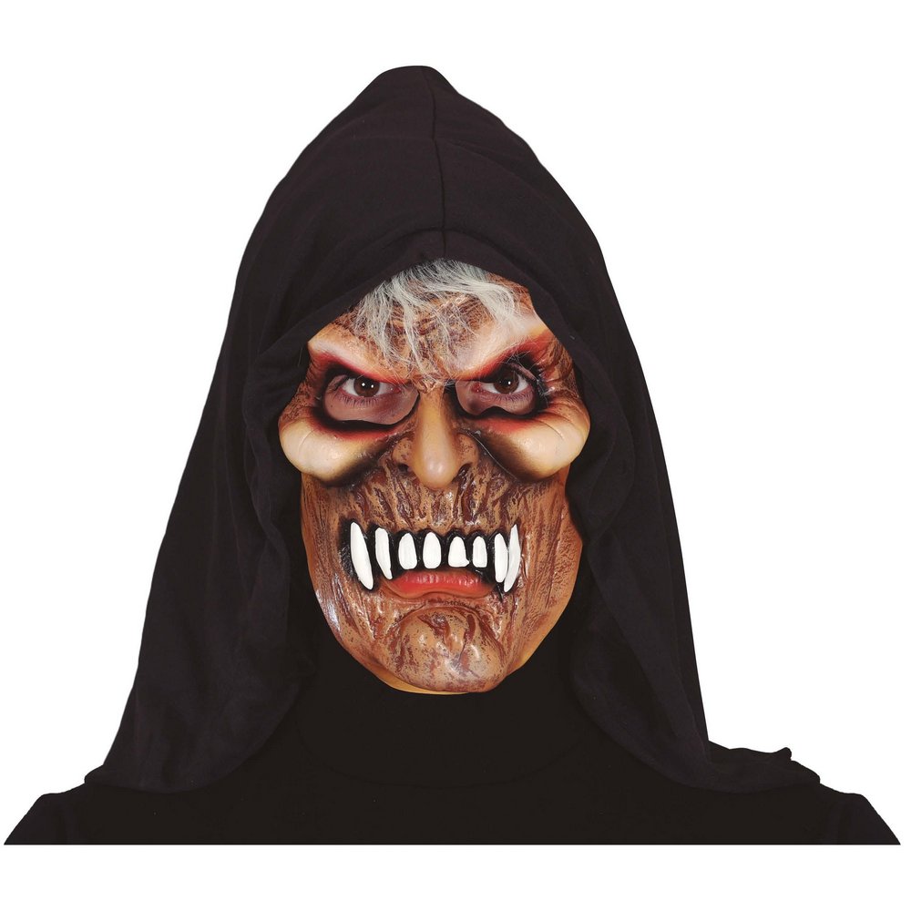 Felnőtt Vámpír Maszk Kapucnival Halloweenre