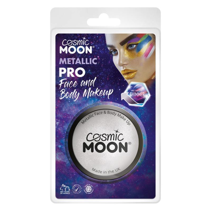 Fémes Ezüst Arc- és Testfesték Make-Up Visszazárható Csomagolásban - 36 g