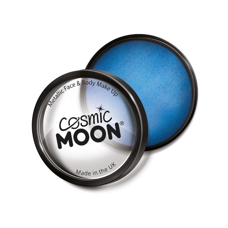 Fémes Kék Arc- és Testfesték Make-Up - 36 g