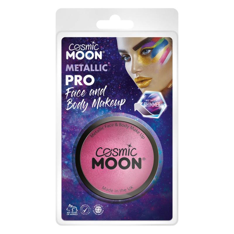 Fémes Rózsaszín Arc- és Testfesték Make-Up Visszazárható Csomagolásban - 36 g