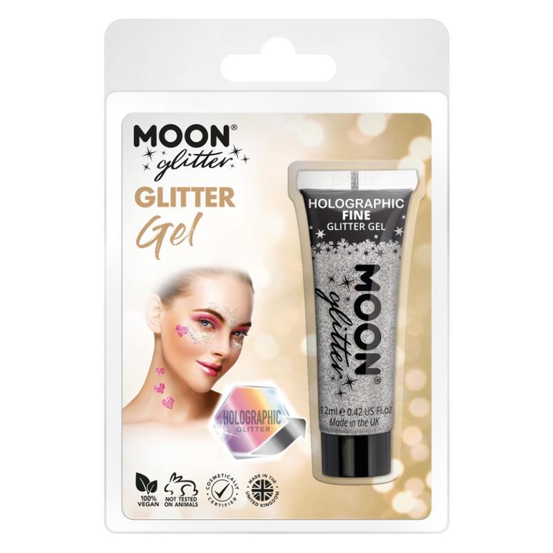 Finomszemcsés Ezüst Csillámzselé - 12 ml