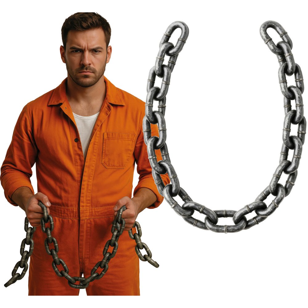 Foglyos Lánc Jelmez Kiegészítő Halloweenre, 150 cm