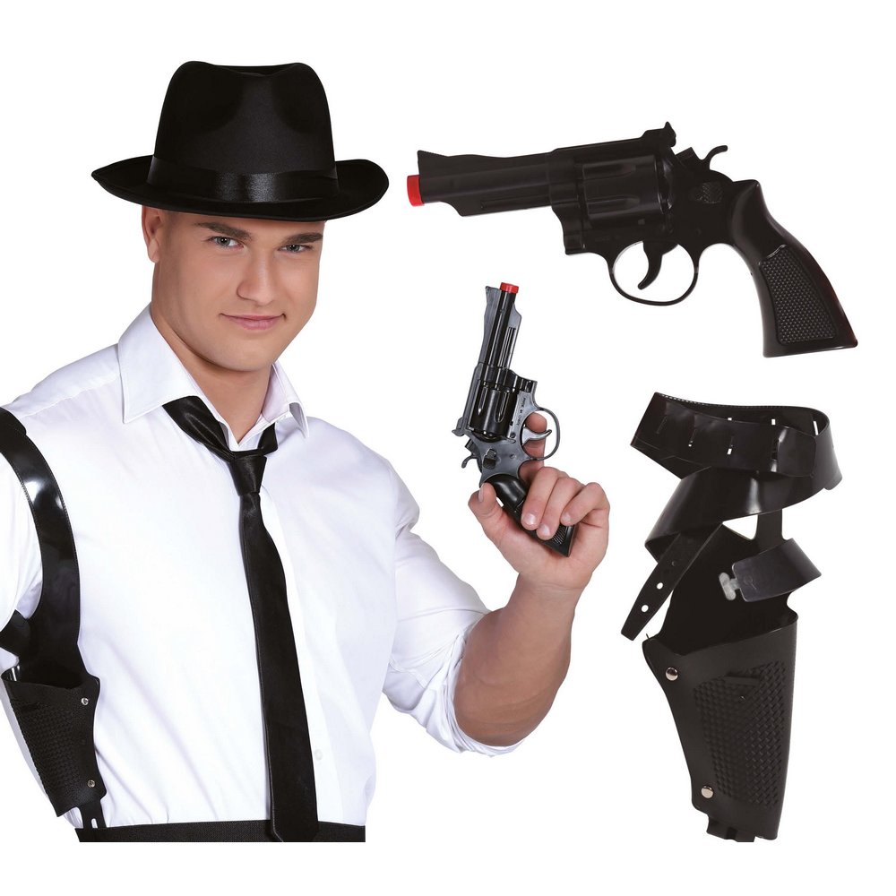 Gangster Játék Pisztoly Válltokkal, 25 cm