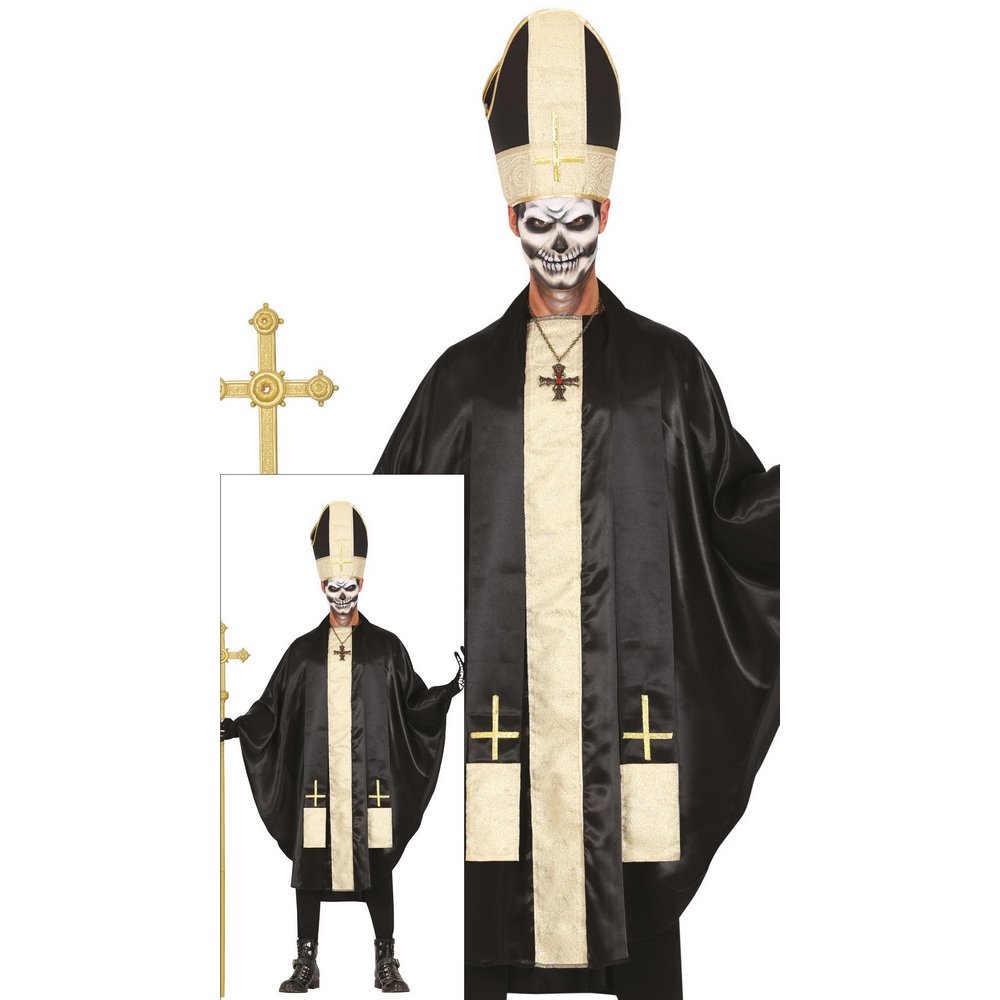 Gonosz Pápa Férfi Jelmez Halloweenre