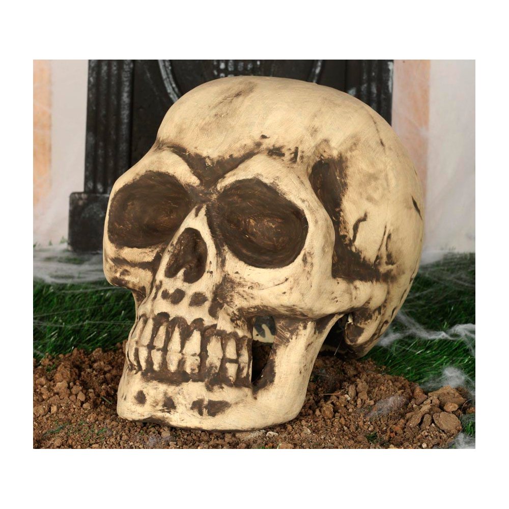 Habcsontváz Koponya Halloweenre, 32 cm