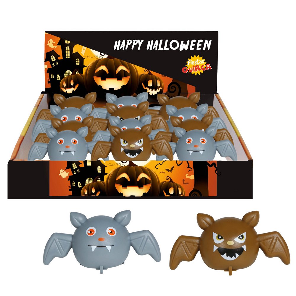 Halloween Gurulós Denevér Játék Szett, 12 db, 7 cm