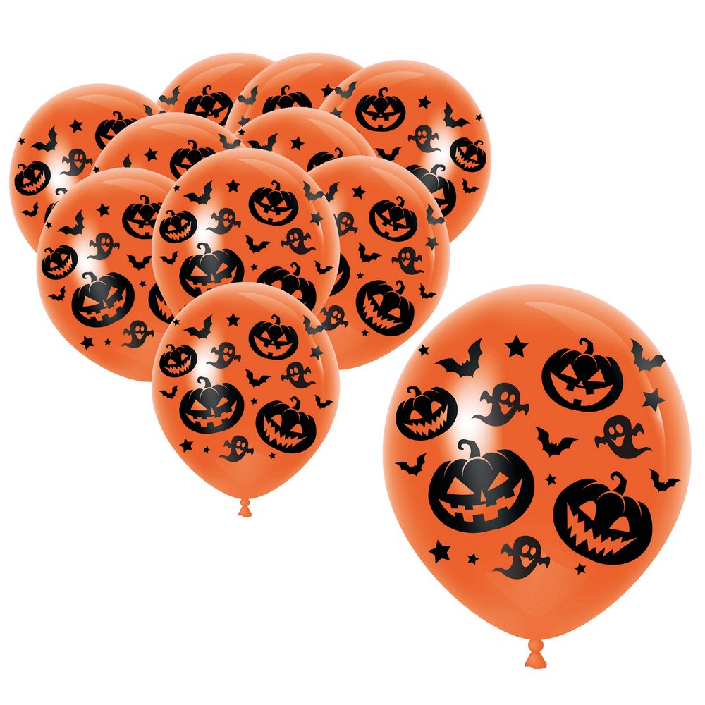 Halloween Léggömb Szett, 10 db, 30 cm
