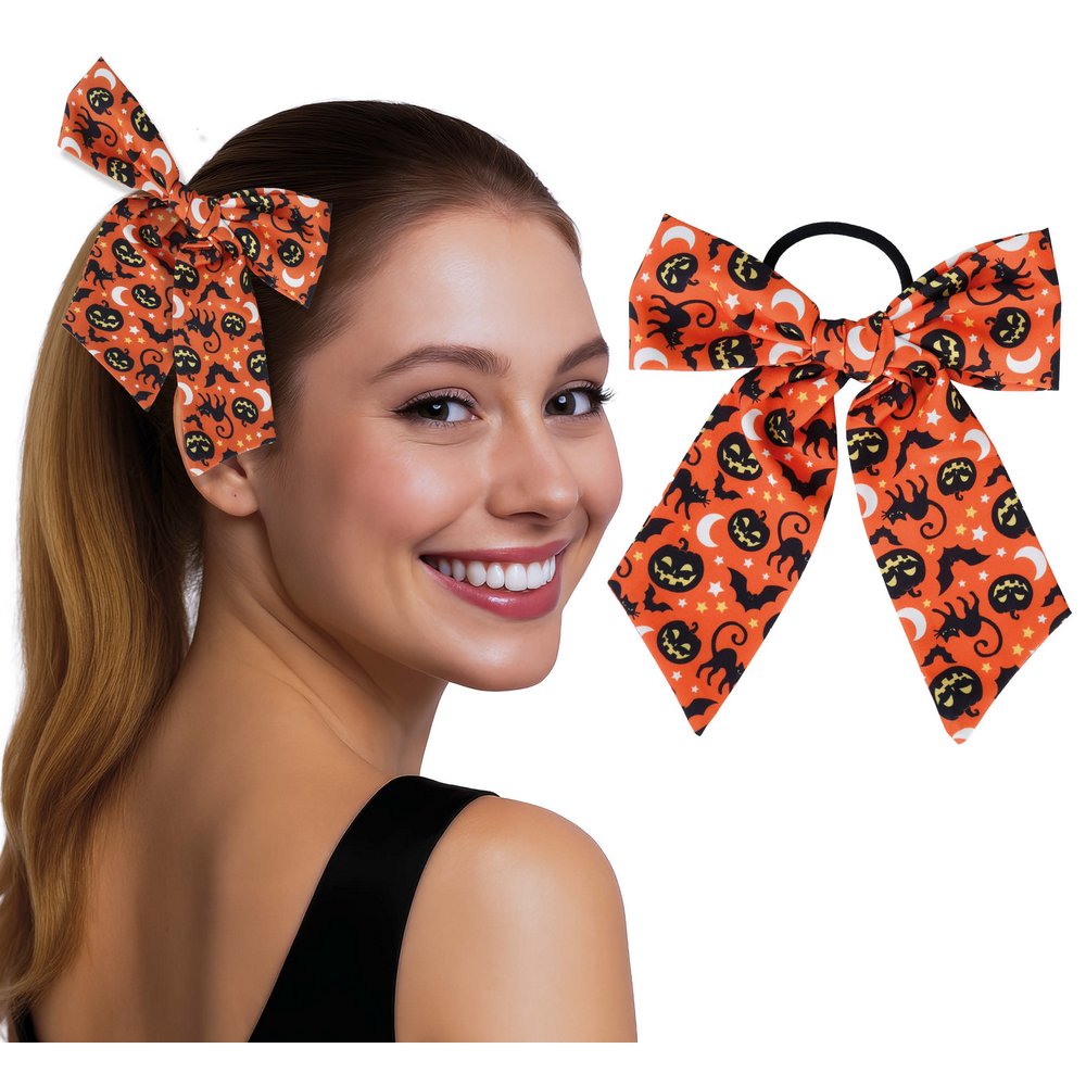 Halloween Mintás Masnis Hajgumi Nőknek