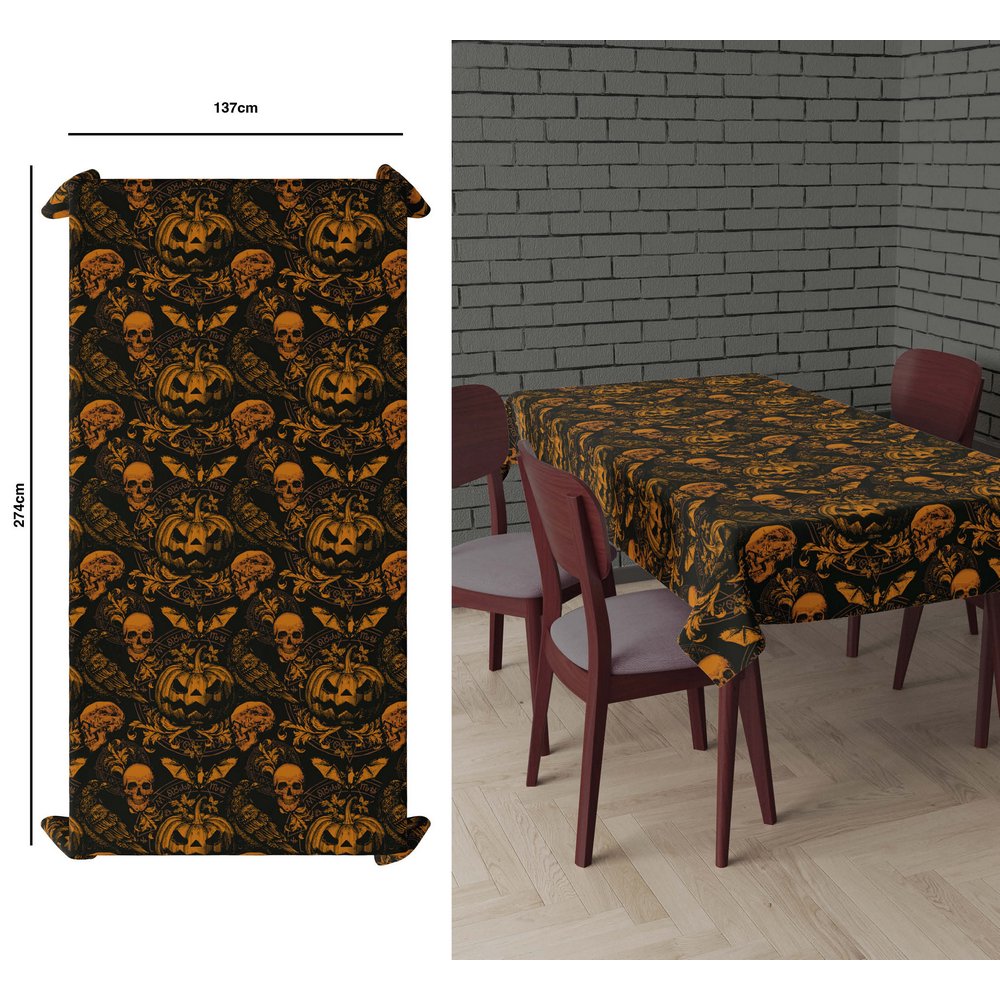 Halloween Party Terítő, 137x274 cm