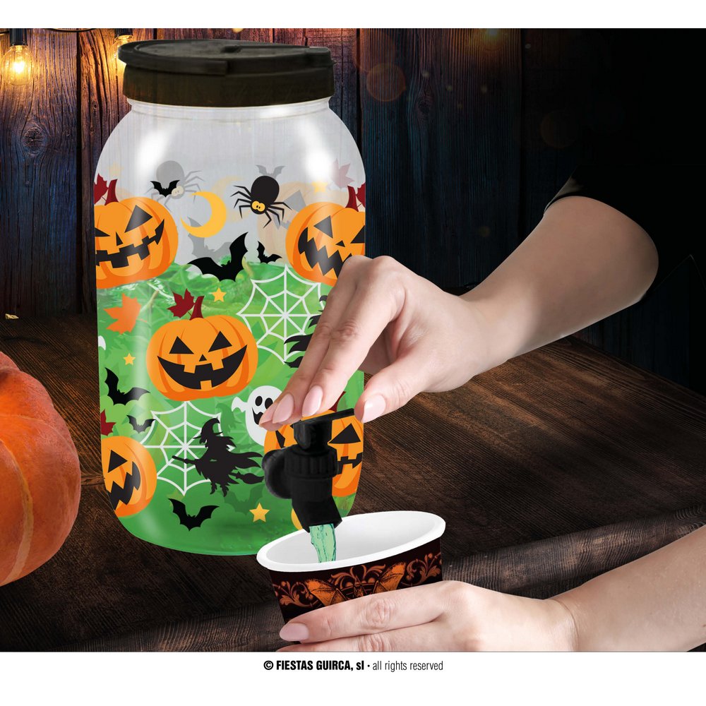 Halloween Tökös Italadagoló, 22x18x27 cm