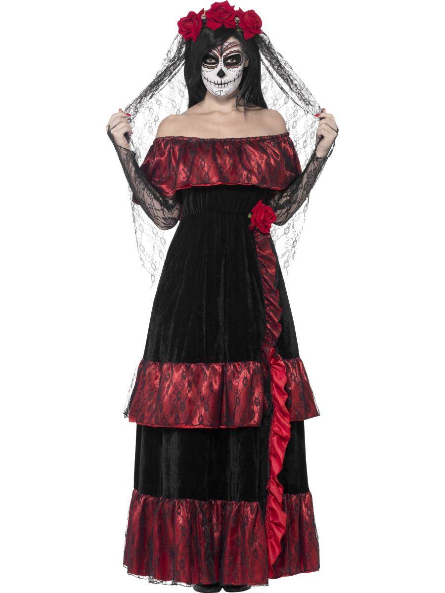 Fekete Halott Menyasszony Jelmez Nőknek Halloweenre