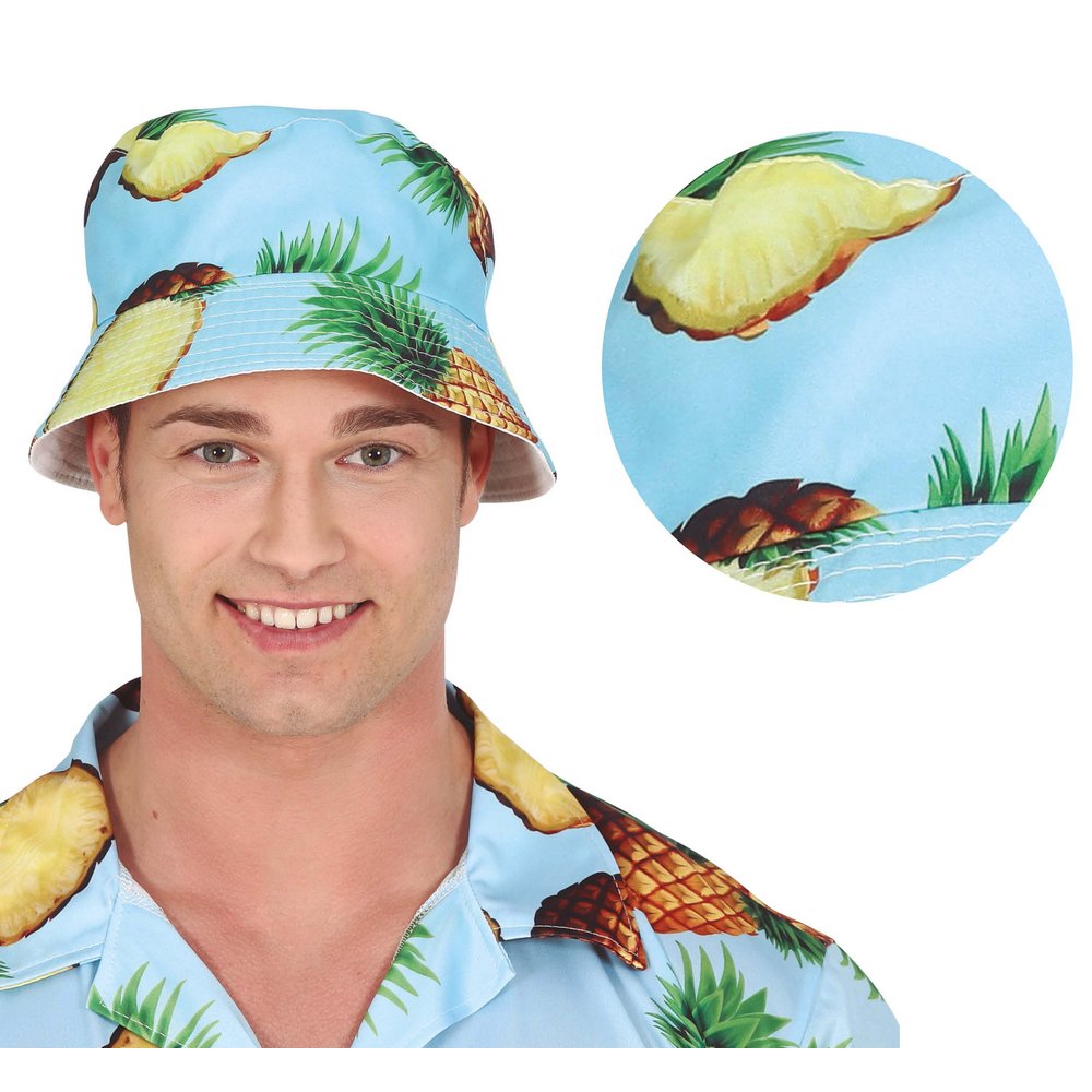 Hawaii Ananászos Vödörkalap Unisex Felnőtteknek