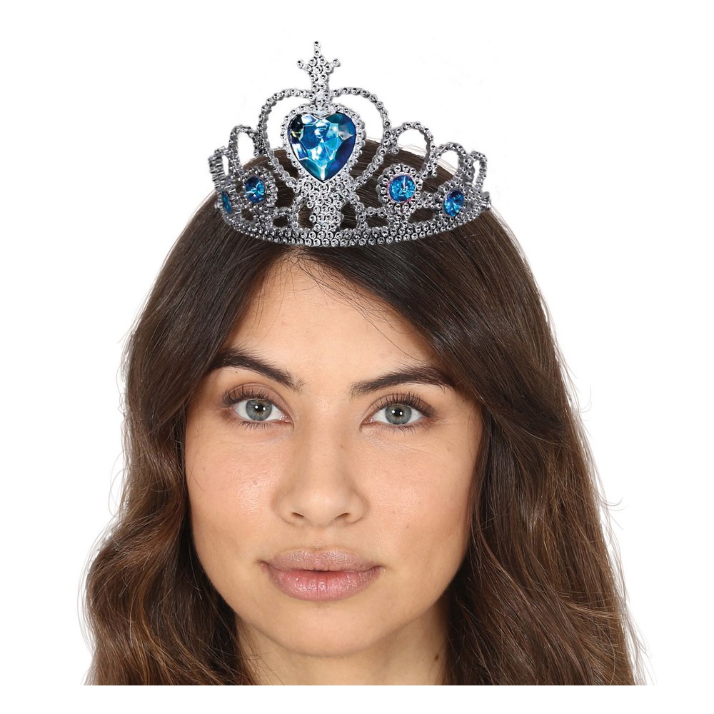 Hercegnő Tiara Kék Kövekkel Nőknek
