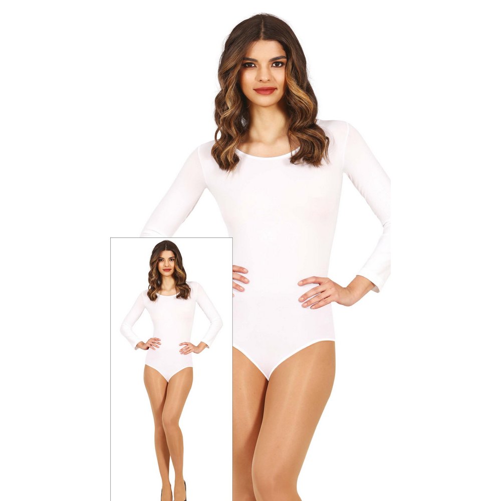 Hosszú Ujjú Fehér Női Body