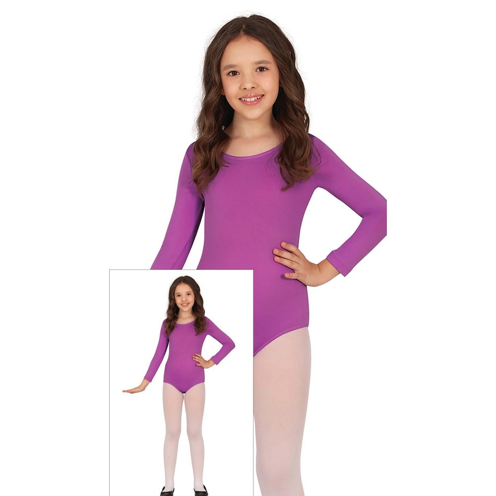Hosszú Ujjú Lila Balett Dressz Lányoknak