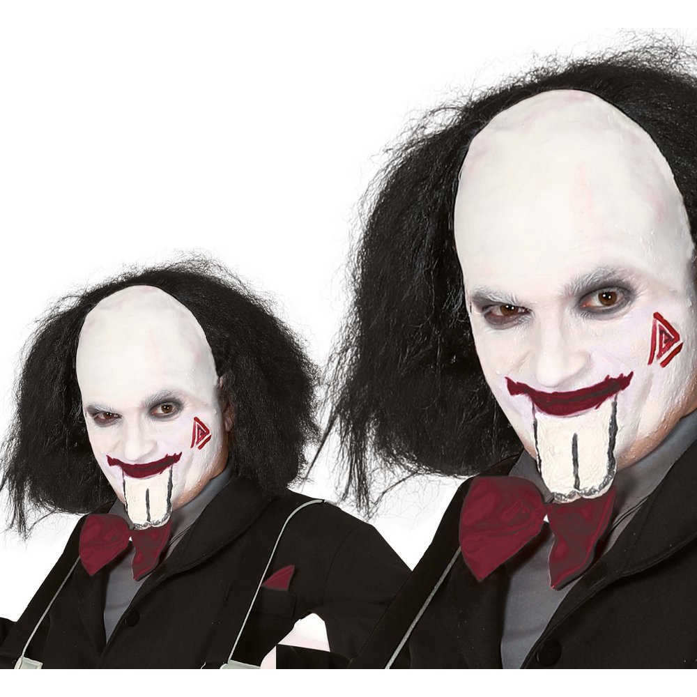 Ijesztő Báb Férfi Paróka Fekete Hajjal Halloweenre