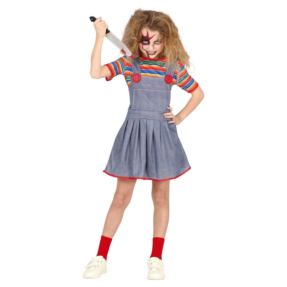 Ijesztő Baba Jelmez Lányoknak Halloweenre, 7 - 9 Év