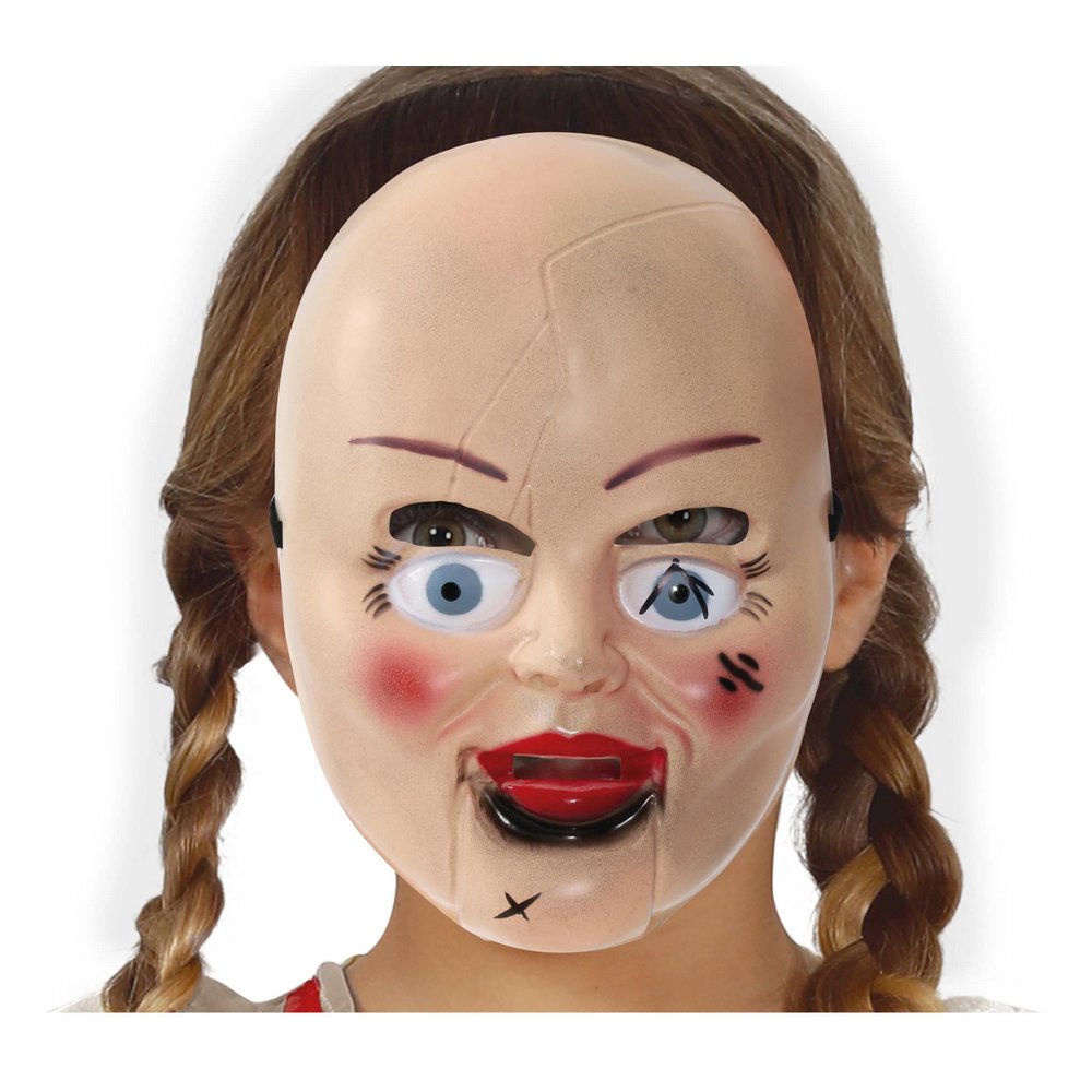 Ijesztő Baba Maszk Lányoknak Halloweenre