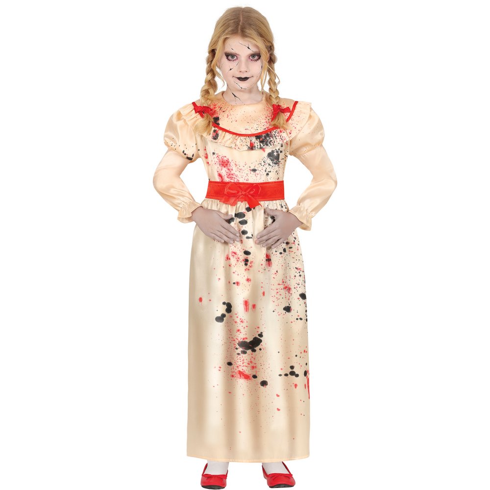 Ijesztő Bézs Babajelmez Lányoknak Halloweenre, 5 - 6 Év, Bézs