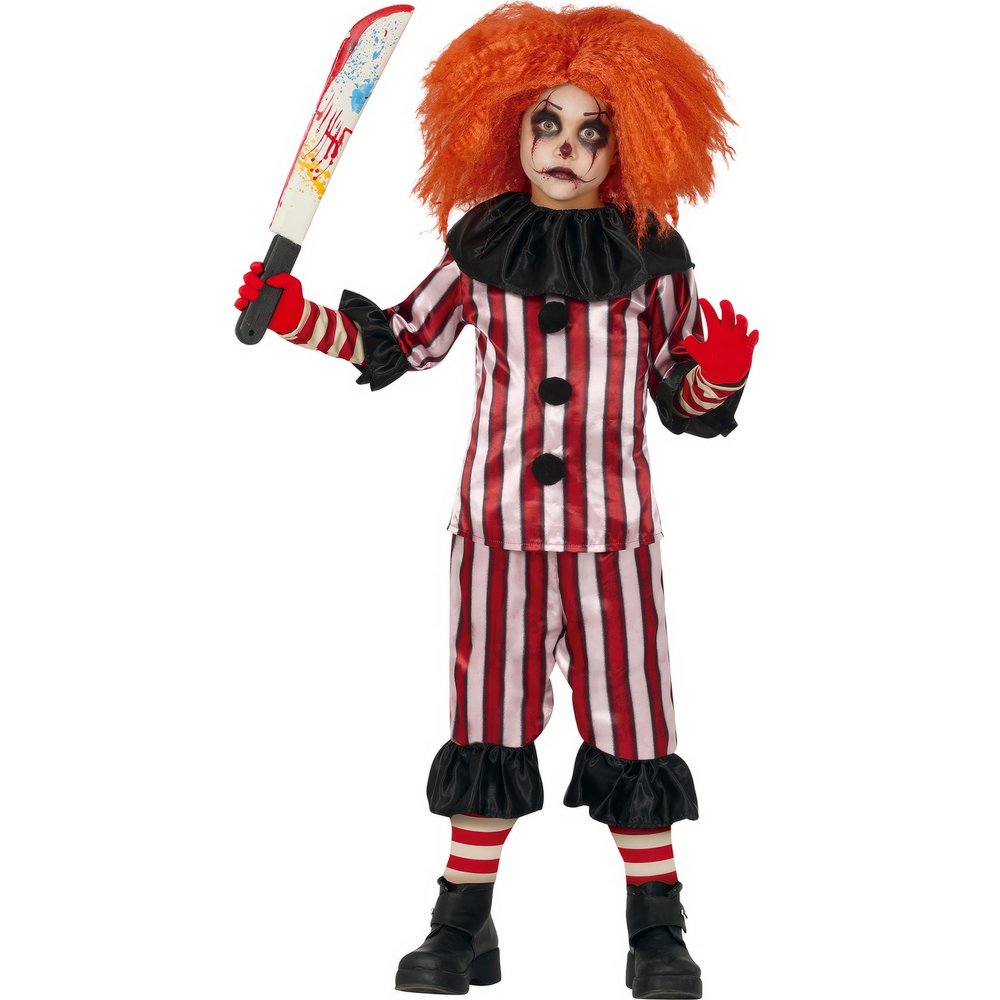 Ijesztő Bohóc Fiú Jelmez Halloweenre, 5 - 6 Év