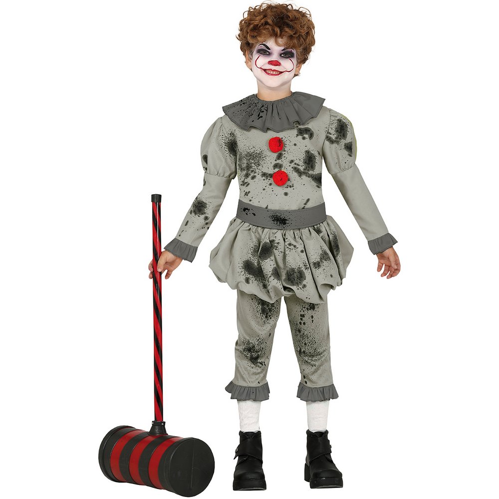 Ijesztő Bohóc Fiú Jelmez Halloweenre
