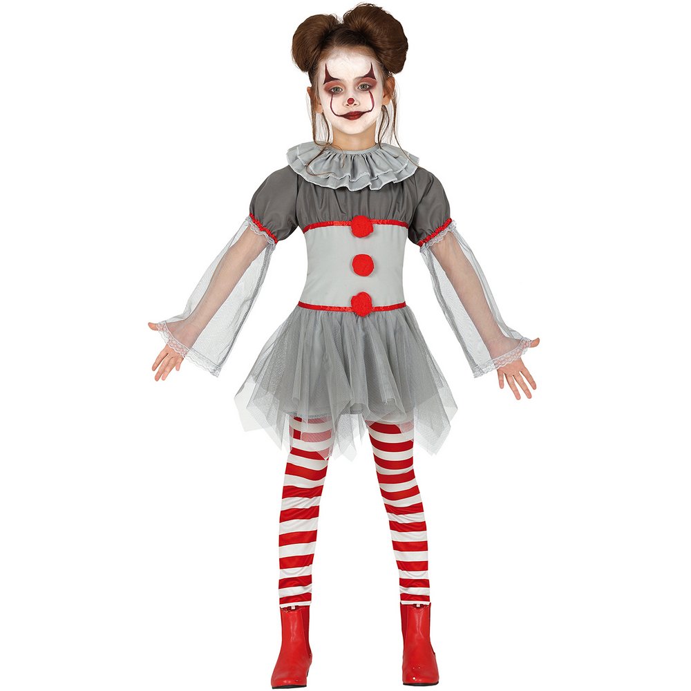 Ijesztő Bohóc Lány Jelmez Halloweenre