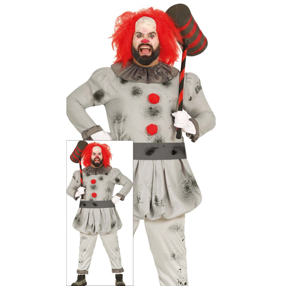Ijesztő Gonosz Bohóc Férfi Jelmez Halloweenre
