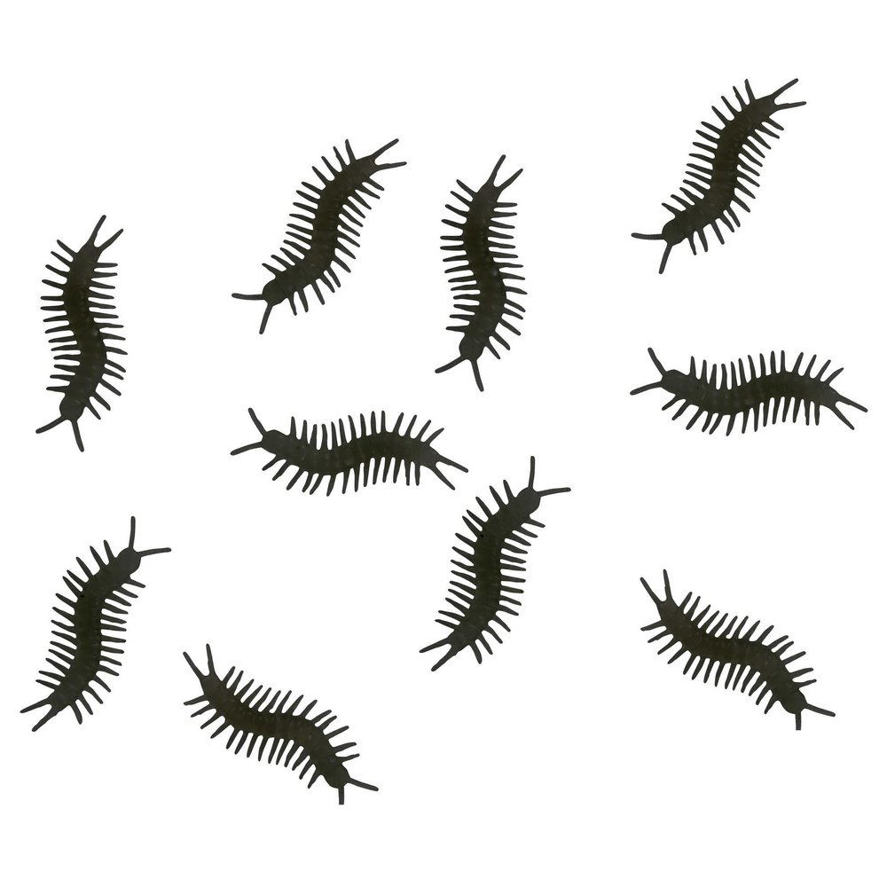 Ijesztő Százlábú Dekoráció Halloweenre, 10 db, 10 cm