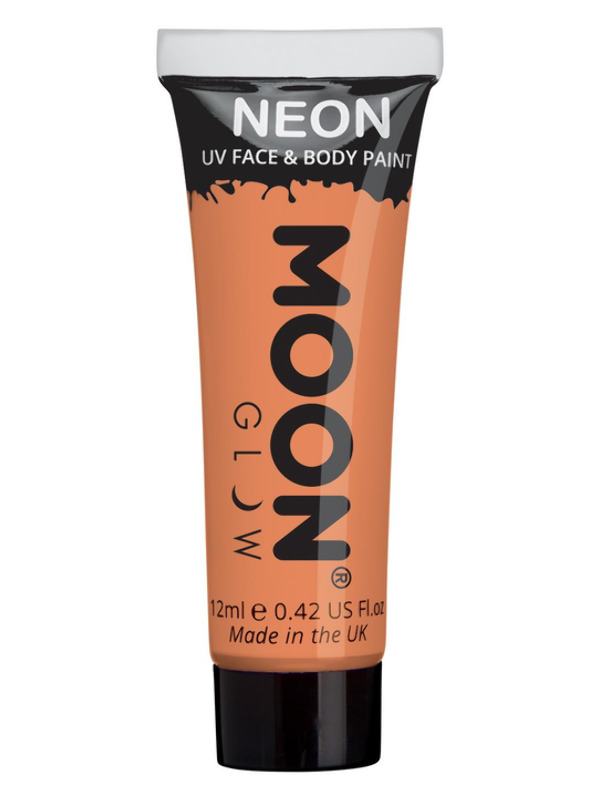 Intenzív Neon Narancssárga UV Arc- és Testfesték Egyéni Kivitelben - 12 ml