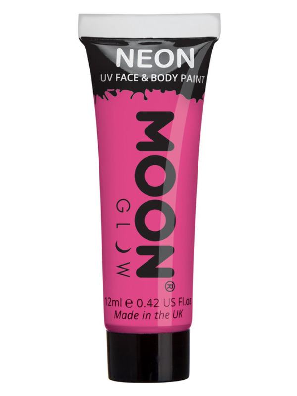 Intenzív Neon Rózsaszín UV Arc- és Testfesték Egyéni Kivitelben - 12 ml