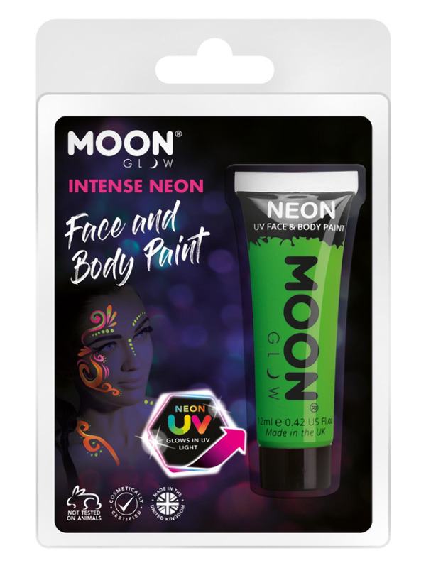 Intenzív Neon Zöld Arc- és Testfesték - 12 ml